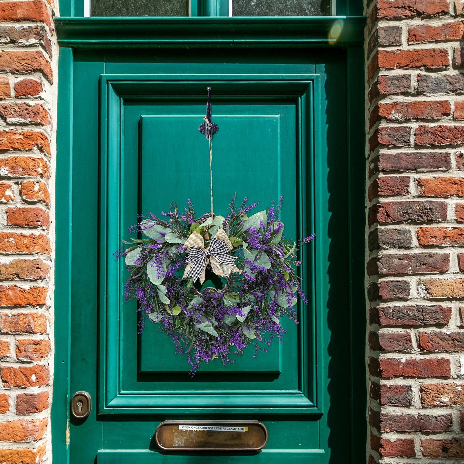 

Heart shaped Lavender Romantic Heart Door Door Floral Wreath Decor Valentine Party Wedding Home Accessories