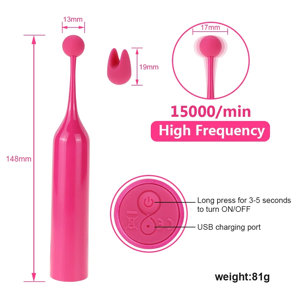 New Vibrator 10 Modes Sex Toy for Women Precise Pinpoint Vibration Waterproof High Frequency G Spot Quick Orgasm Guaranteed - view 5