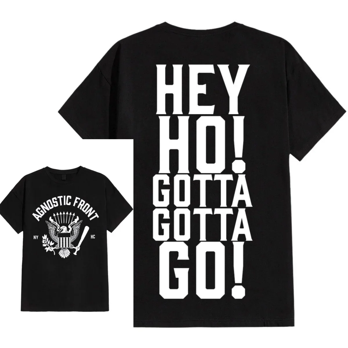 2026 Summer Agnostic Front Graphic Cotton Band T-shirt Unisex Summer Short Sleeve Fashion Brand Tee Luxury Casual Vintage Tees