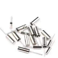 10pcs 32.768KHz Oscillator Quartz Crystal 32.768 KHZ 32.768K 3*8mm Cylinder Quartz Resonator 12.5pF ±10ppm