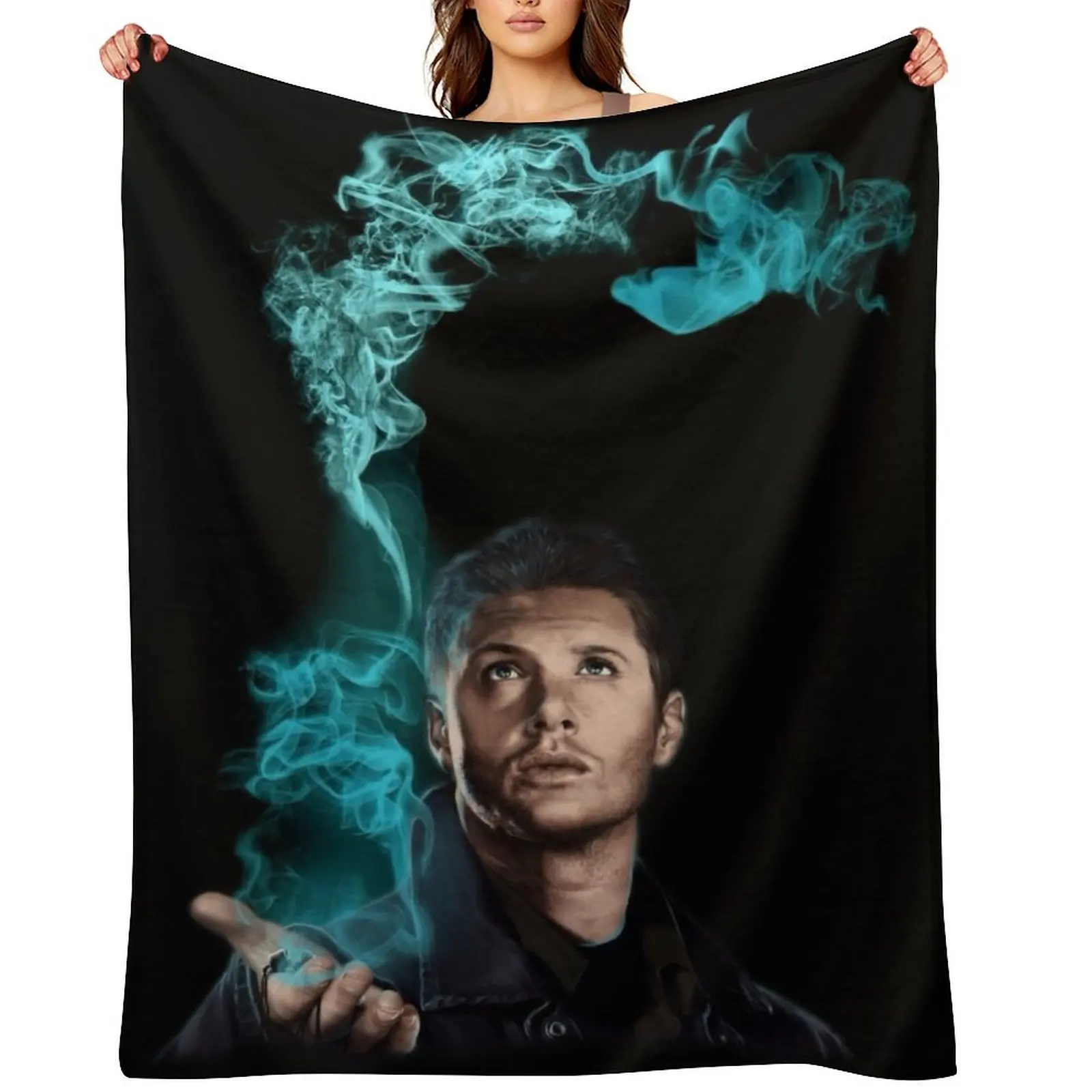 

Dean Winchester Brothers Supernatural Throw Blanket Thermal Luxury Brand Soft Beds Summer Beddings Blankets
