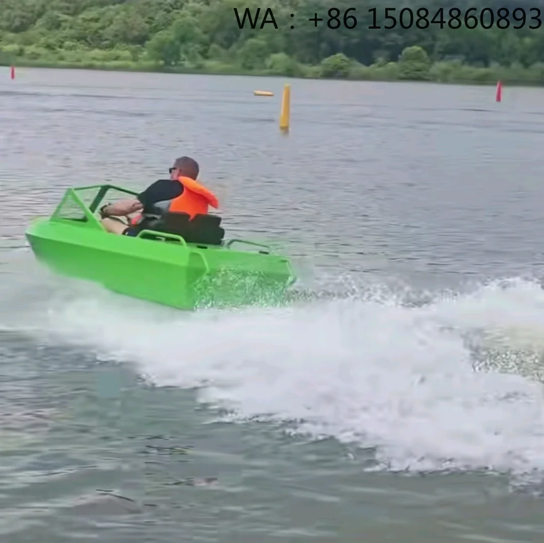 Beginner Friendly Mini Water Karting Boat, Safe Stable Power Component Easy Operate For All Water Sports Hobby Players