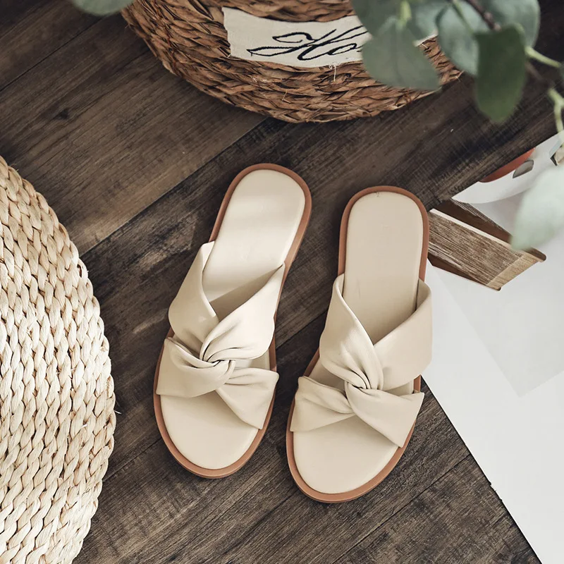 Sliders Shoes Women Cute Slippers Women Summer Slip on Shoes for Woman 2026 Flats Slippers Woman Ladies Shoes Sapatos Femininos