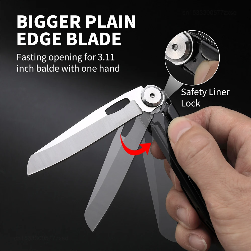 Nova nextool 12 em 1 ferramentas edc faca de bolso dobrável com bloqueio de segurança kit de sobrevivência tesoura de pesca multi-ferramenta ao ar livre portátil