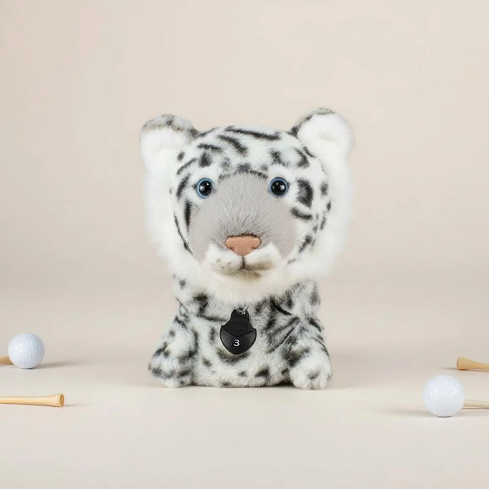 Leopard Headcover Shielding Golf Club Head Cover Soft Pile Golf Headcover Soft Sports Accessory Long-Lasting for Golfers