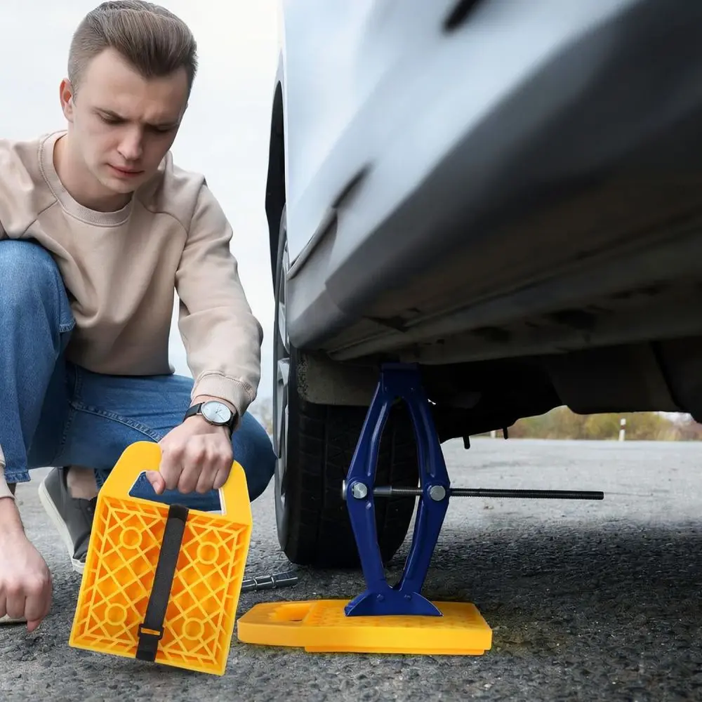 Travel Trailer Leveling Blocks For For Jinruichuan Camper Stabilizer Pads Durable HDPE Material Portable Wheel Chock Accessory