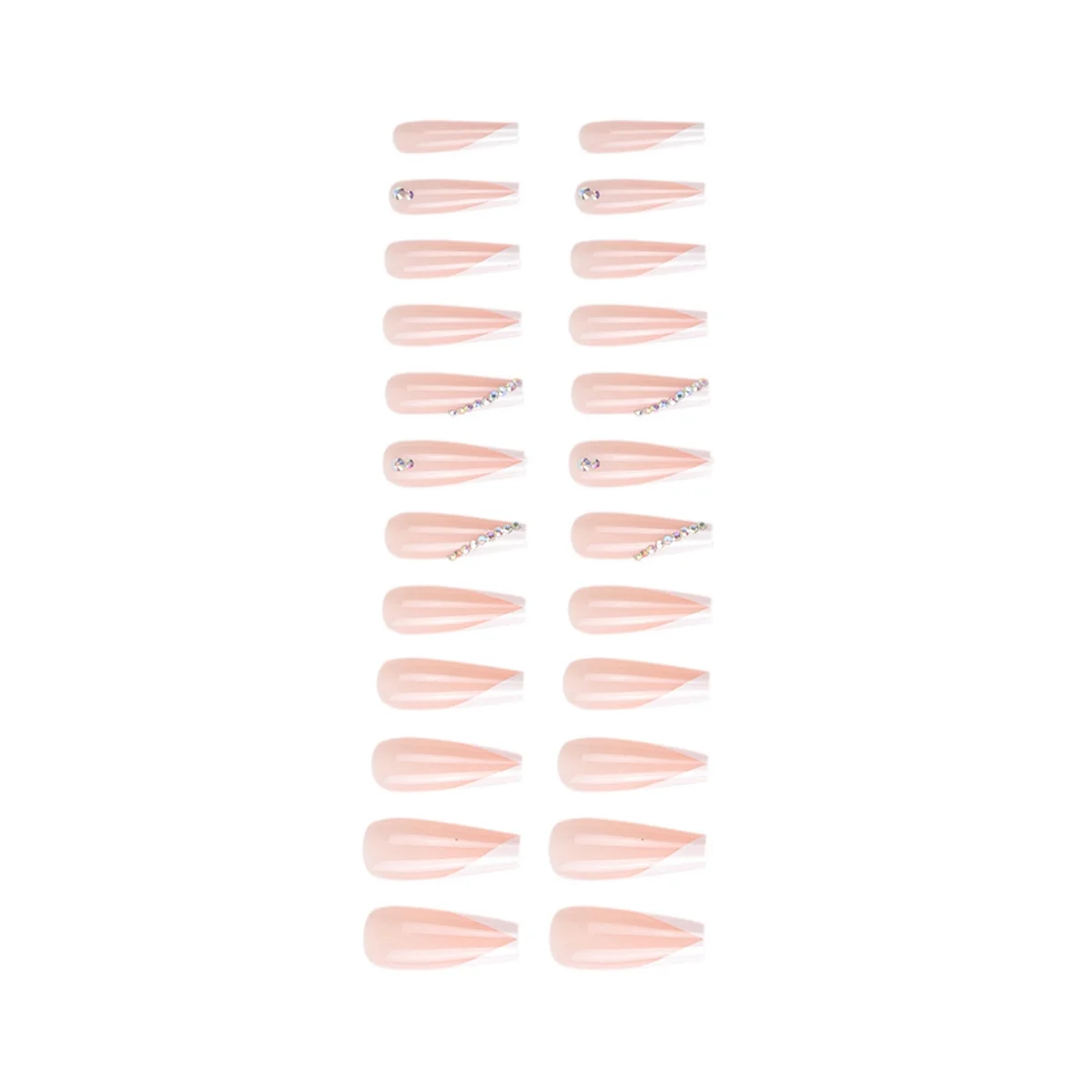 Removable Nails - Gel Nails 12 Sizes, No Need File Pre-Shaped Press on False Nails Nail Extensions CBLCY-101