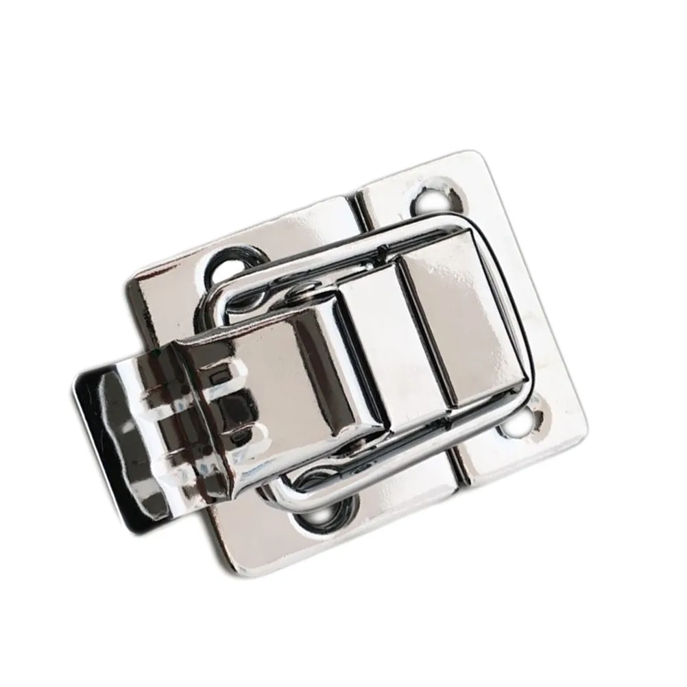 6Pcs Rustproof Stainless Steel Spring Box Latch Easy Install Heavy Duty Case Buckle for Toolboxes Drawers Chests Latch Catches