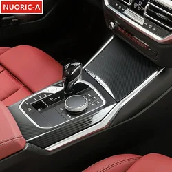 Stainless Steel Center Console Gear Shift Frame Decoration Cover Trim For BMW 3 Series G20 G28 2020-2022 LHD Car Styling