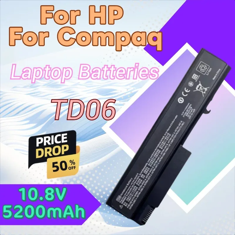 

Для HP Compaq EliteBook 6930p 8440p 482962-001 532497-421 583256-001 586031-001 TD06 Аккумулятор для ноутбука 10,8 В 5200 мАч с инструментами
