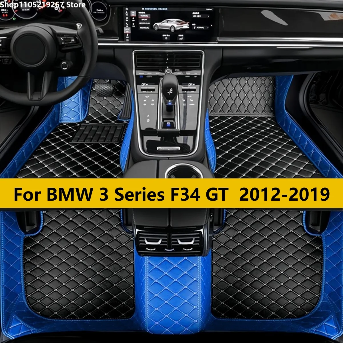 

Car Floor Mats For BMW 3 Series F34 GT 2012 2013 2014 2015 2016 2017 2018 2019Auto Interior Carpets Custom Waterproof Decoration