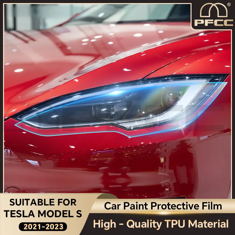 

PPF TPU for Tesla Model S 2021-2023 Car Rearview Mirror Cover Headlight Paint Protective Film Special Transparent Accessories