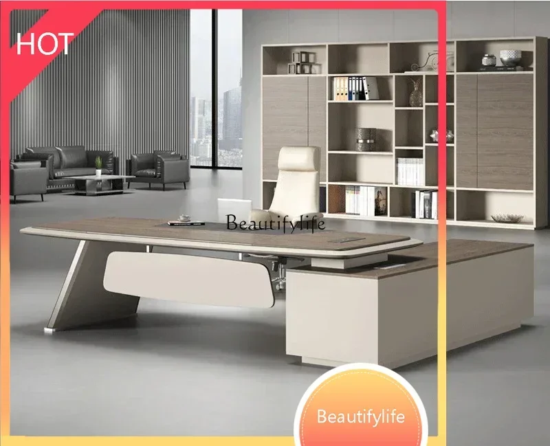 

style Modern office light manager office desk ss 8617