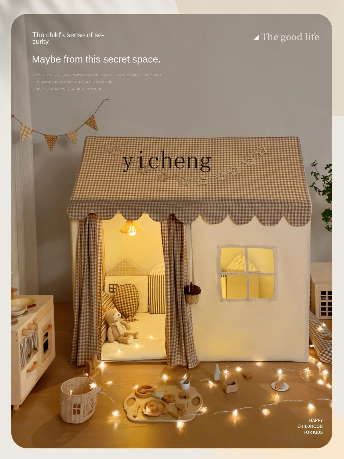 Tente d'intérieur X L pour enfants, petite maison de jeu pour bébé