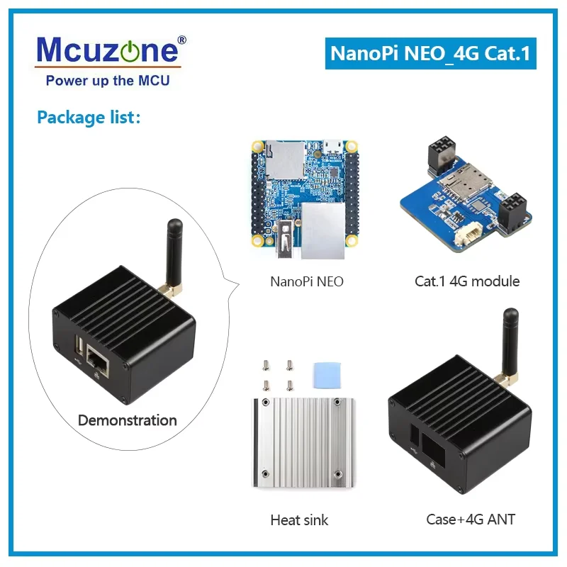 NanoPi NEO-4G Cat.1 LTE module,CAT1-EU LTE module NEO / NEO Core / NEO Air,Drive free | dial free | plug and play,Debian