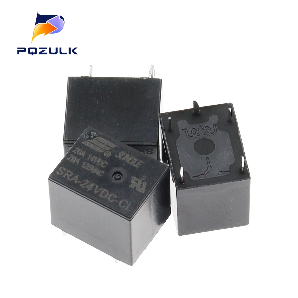 5PCS/Iot Original New SRA-05VDC-AL SRA-12VDC-AL SRA-24VDC-AL -CL 20A 4Pin 5Pin 5V 12V 24V Automobile relay