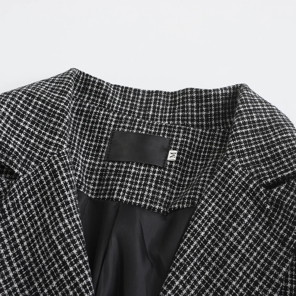 الرجال أنيقة النمط البريطاني خمر البدلة السترة تقليد الكتان مزدوجة الصدر طويلة الأكمام التلبيب موضة الخريف سترات رجالي