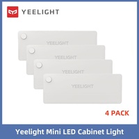 Yeelight LED Drawer Light 4-Pack USB Rechargeable Mini Sensor Night Light is suitable For scenes like drawers cabinets etc