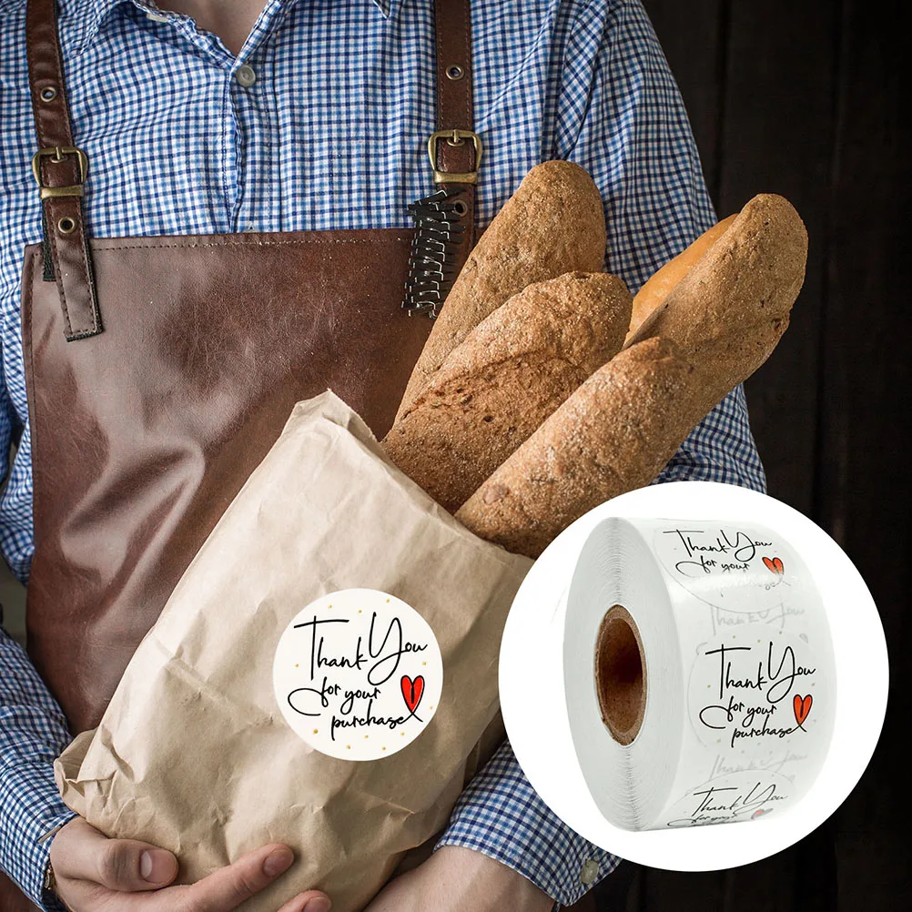 500 шт., бумажные праздничные подарочные этикетки, наклейки для декора, наклейки для ноутбука, мебельная упаковка, бирки, креативный дизайн с благословением, легко