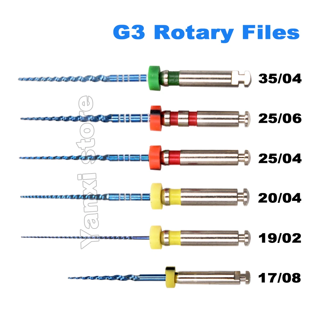 Dental Root Canal File Endo Rotary Files Endodontic Files 25mm Nickel Titainium Instrument Dentistry