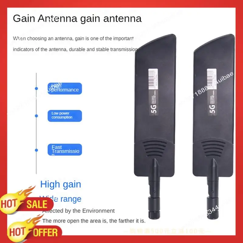 B47C 1PCS 5G Antenna 5G/3G/4G/GSM Full Band Glue Stick Omni Wireless Smart Meter Router Module Gain Black SMA Male