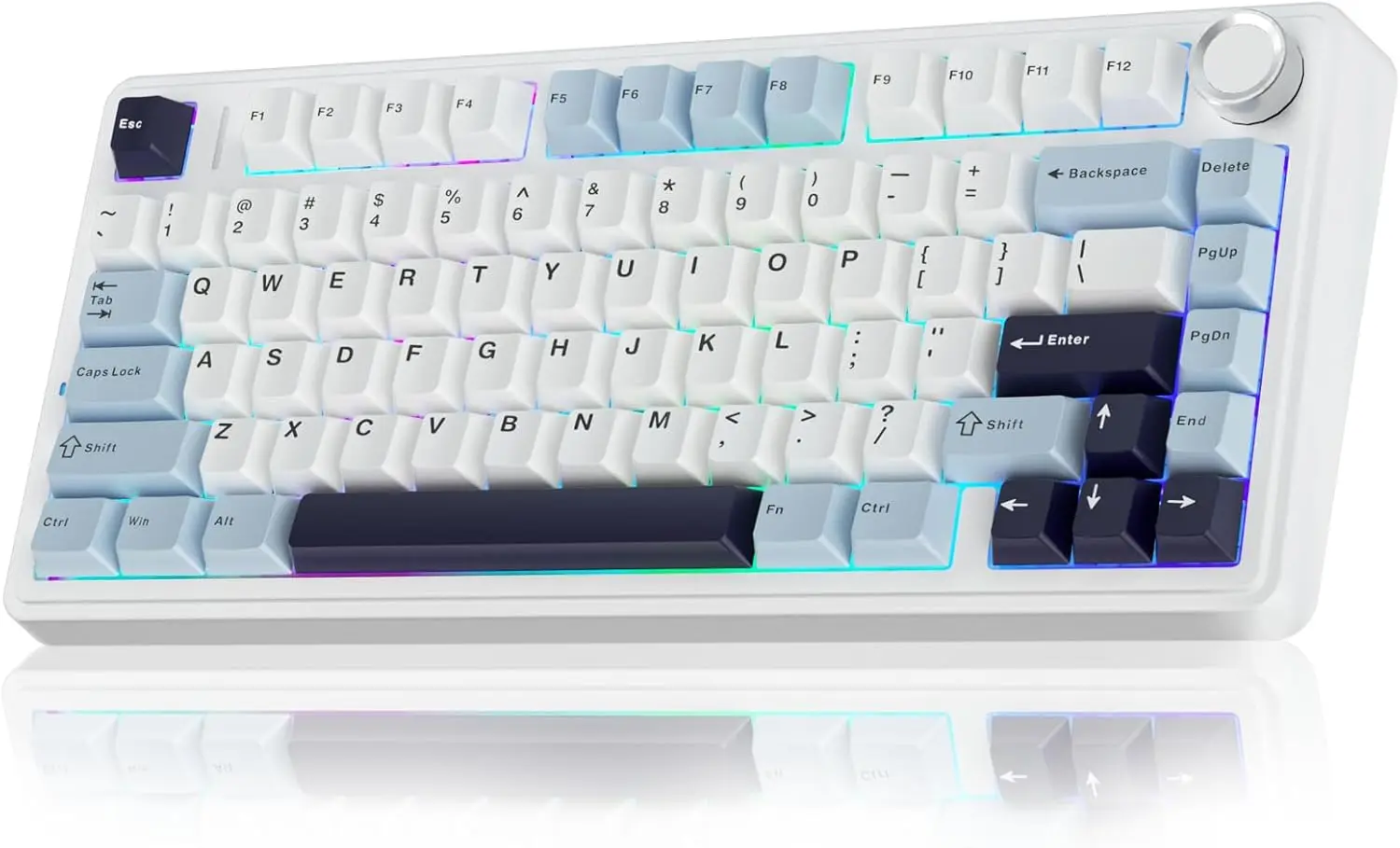 75% Wireless Mechanical Keyboard, Hot Swappable, RGB Backlit, Tri-Mode 2.4GHz/Bluetooth/USB, Creamy Typing Sound, 81 Keys