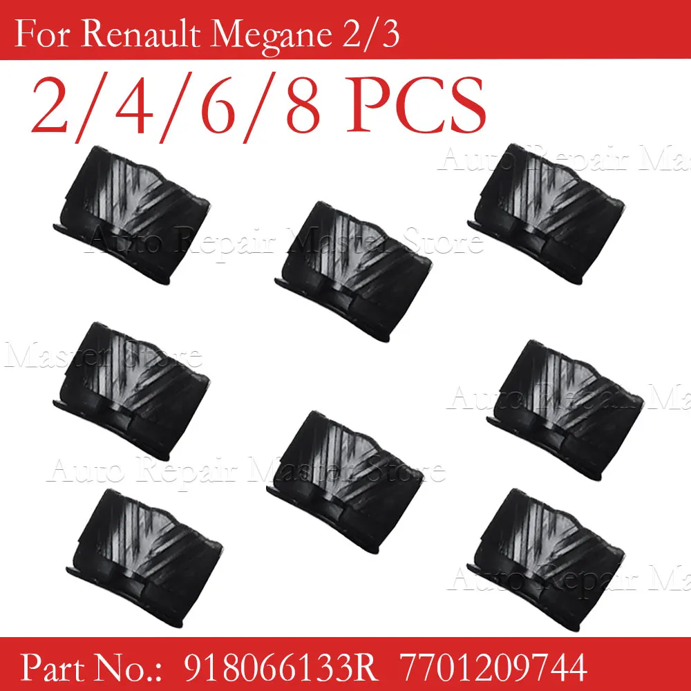 2/4/6/8PCS 918066133R 7701209744 Sunroof Slider Repair Clips For Renault Megane 2&3 Scenic Sunroof Glass Clip Slider Accessories