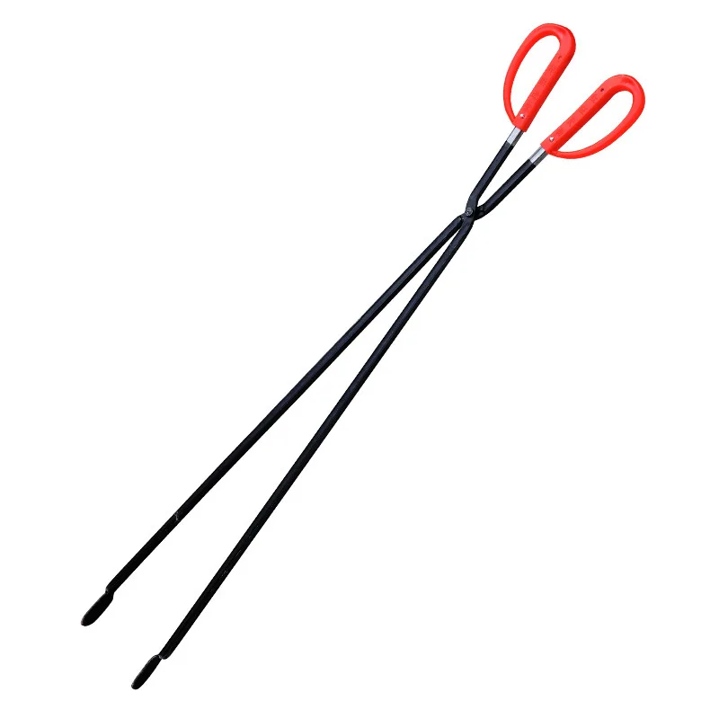 1Pc Log Grabber Tongs Camping Fire Tongs Picker Upper Tool Firewood Log Grabber Wood Stove Tongs Long Handy Mobility Aids