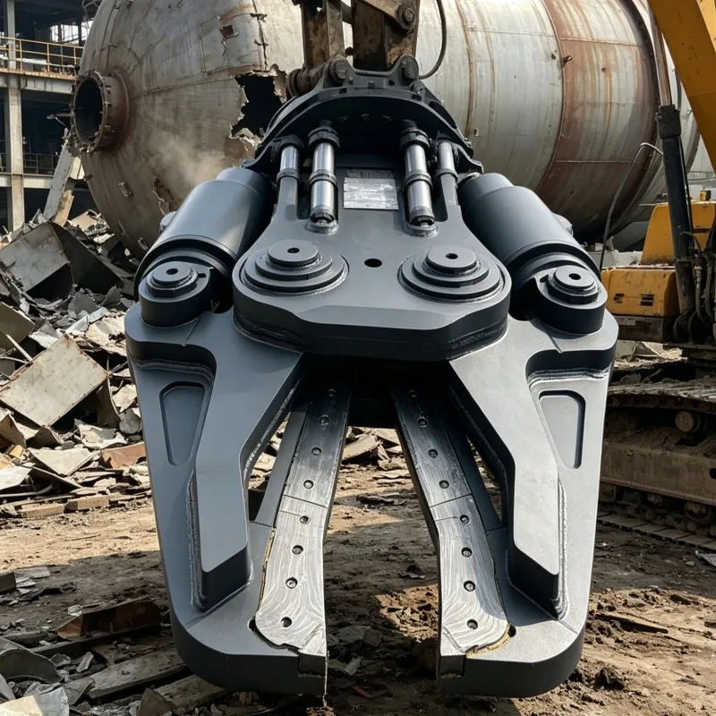 Customized Direct Sale Hydraulic Shear Double Cylinder ForExcavator Scrap Car Dismantling Steel Bar Cutting Concrete Demolition