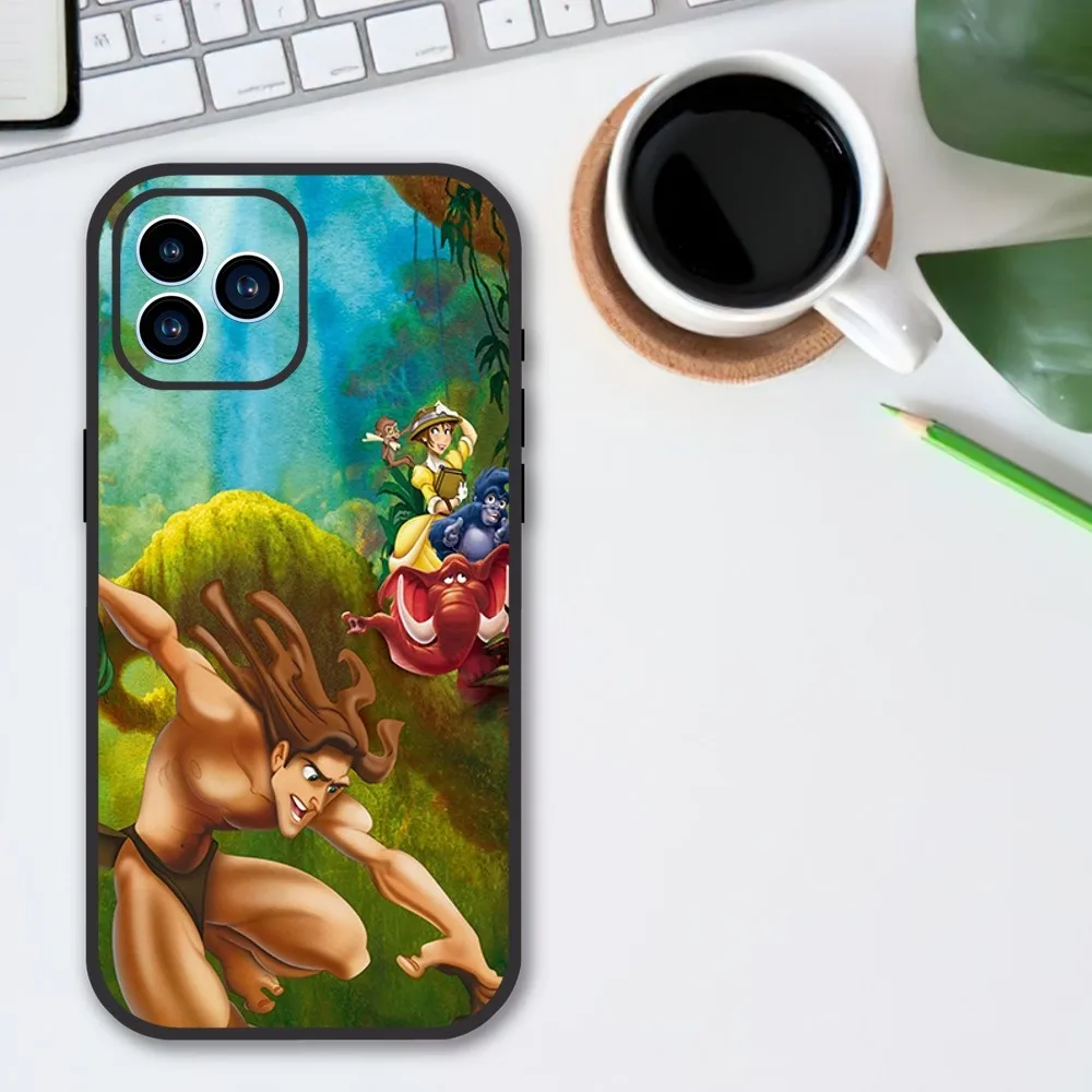 MINISO Disney T-Tarzan Phone Case For iPhone 13 12 11 14 15 Pro XS Max XR X 8 7 6S 6 Plus Soft Back case