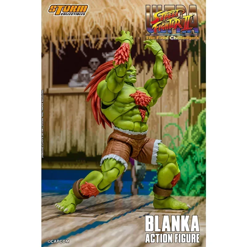 Original Storm Toys 1/12 Ultra Street Fighter II The Final Challengers Blanka Action Movie Figure Toys Collectible Model Toys