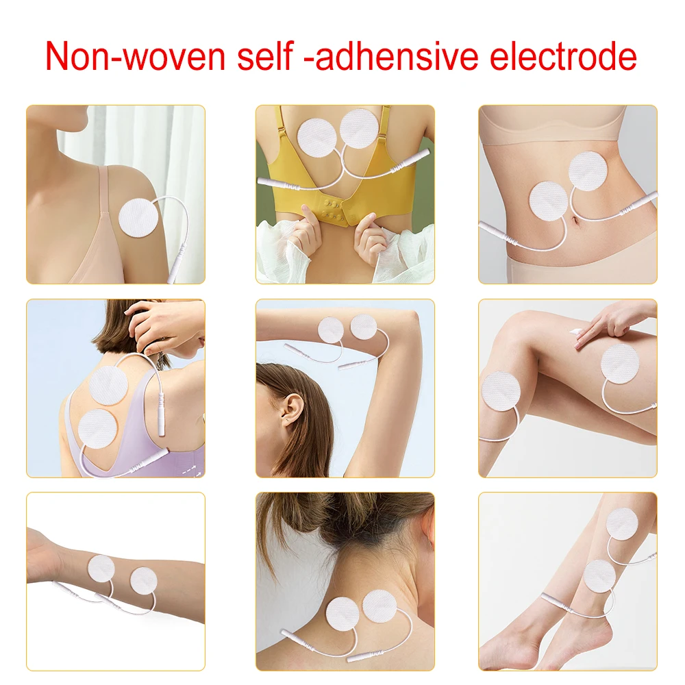 Reusable Self-adhesive Electrodes Gel Patches for Myostimulator Muscle Stimulator Massage Patches Physiotherapy Accessories