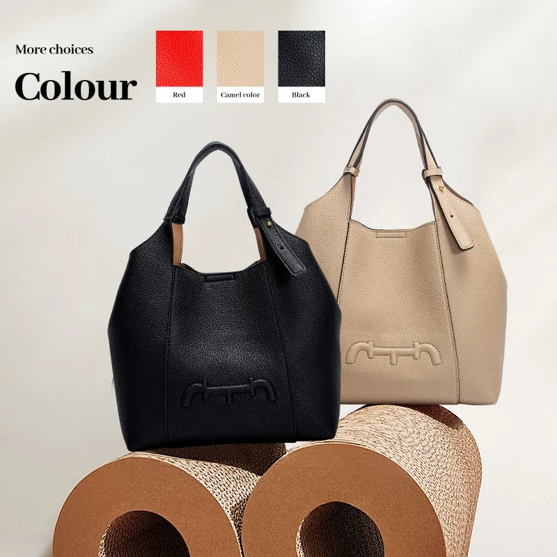 

CHCH Универсальная пригородная женская сумка большой вместимости в стиле ретро, женская новинка 2025 года, однотонная сумка на плечо