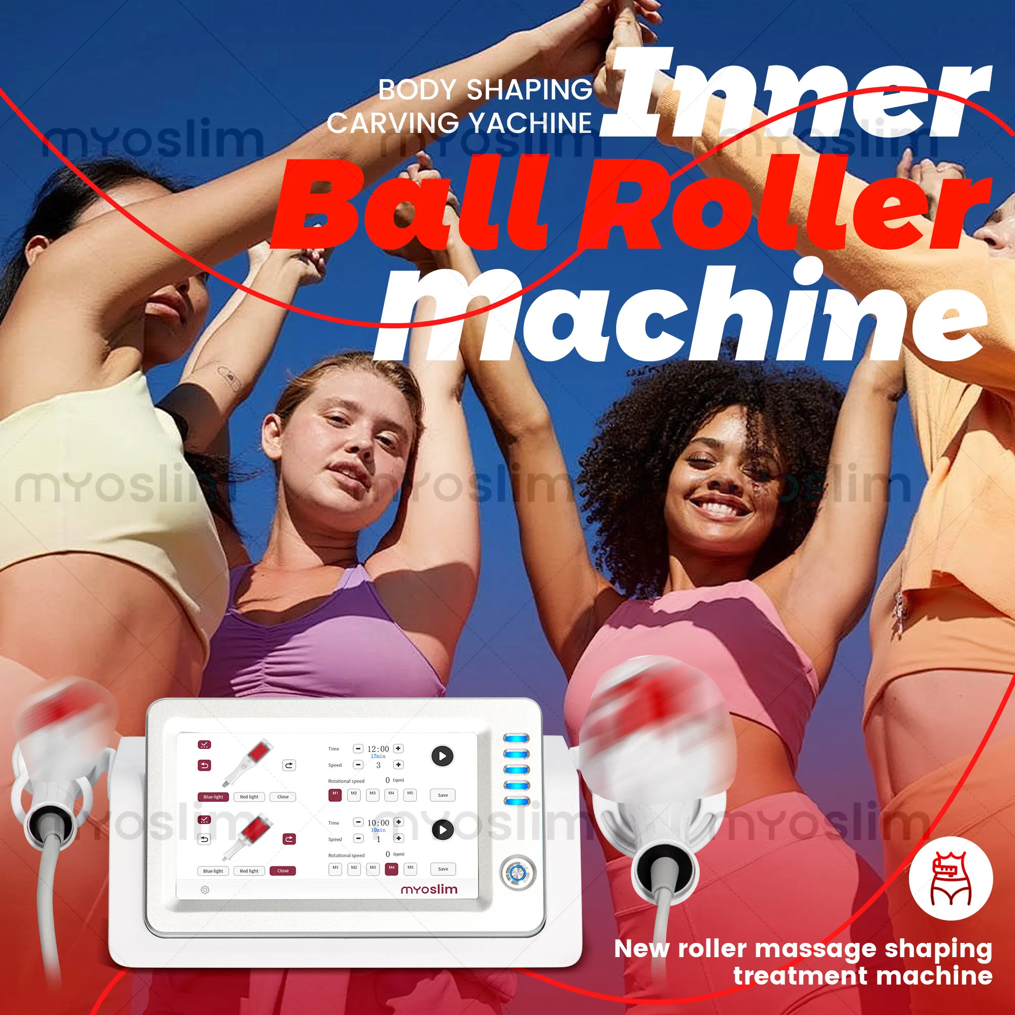 360 Inner Ball Roller Body Shaping Device For Body Slimming Skin Tightening Pain Relief Promoting Healthy Weight Loss