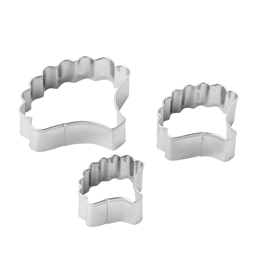 3 pcs/set Carnation Petals Cutter Sets Stainless Steel Cookie Fondant Cake Decorating Tools