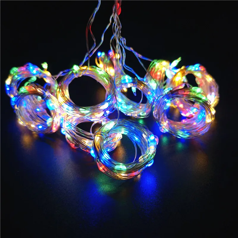 3/4/6M LED String Lights Christmas Decoration Remote Control USB Wedding Garland Curtain Lights Bedroom Light Bulbs Fairy Lights