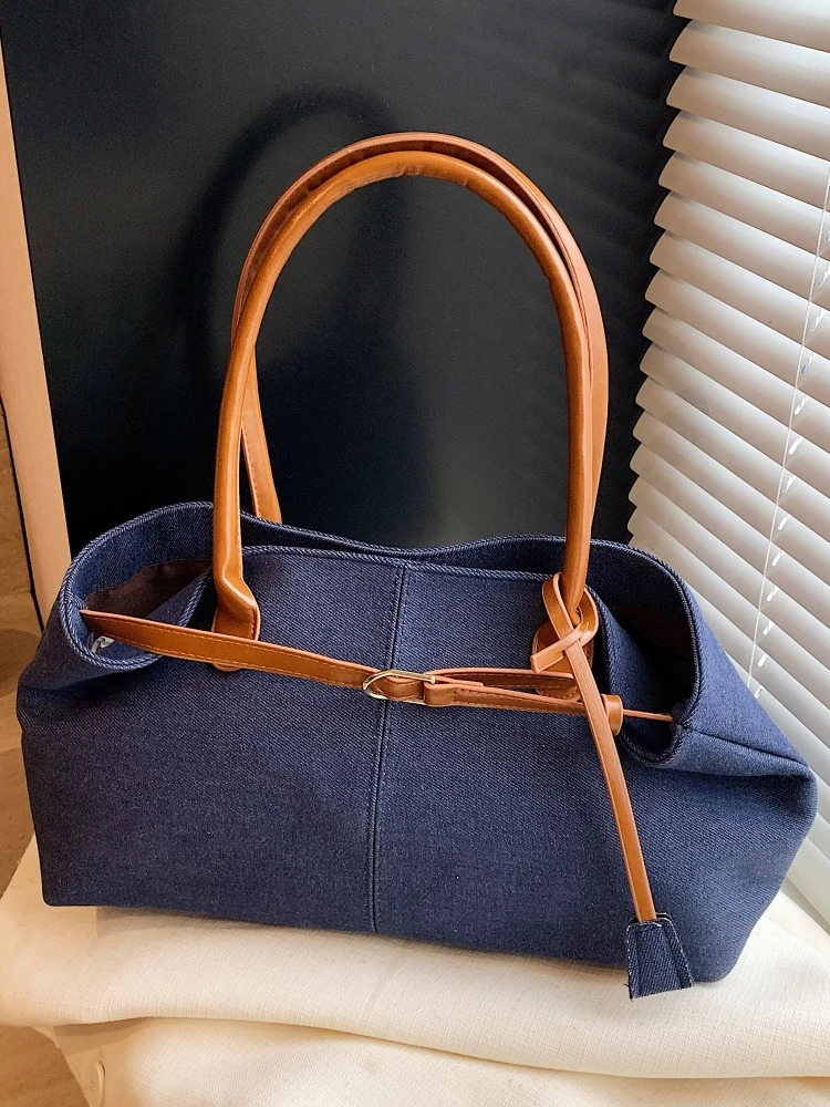 

Новинка 2025, модная пригородная большая сумка через плечо Capaci, ручная сумка-тоут, ретро-сумка Sli для подмышек для повседневных сценариев