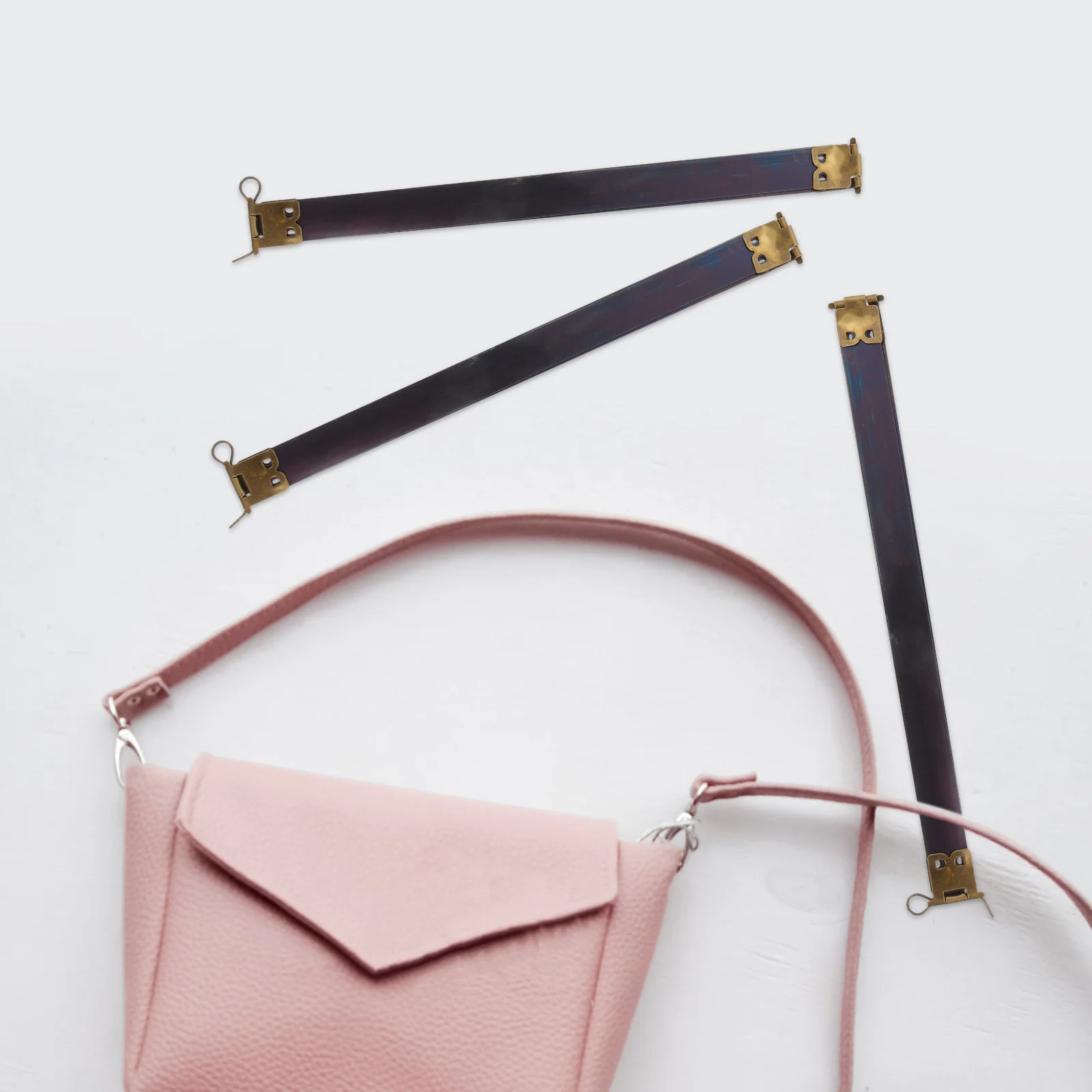 10Pcs Metal Internal Flex Frame Style Bag Making Frames for DIY Handbag Purse Wallet Hardware Accessories