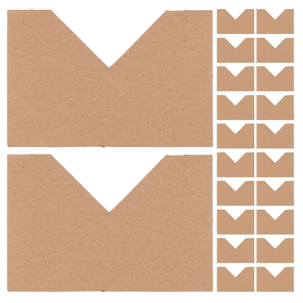 50pcs Corner Protectors Picture Frame Edge Packaging Kraft Paper Photo Frame Protector Reusable Practical Art Gallery Shipping