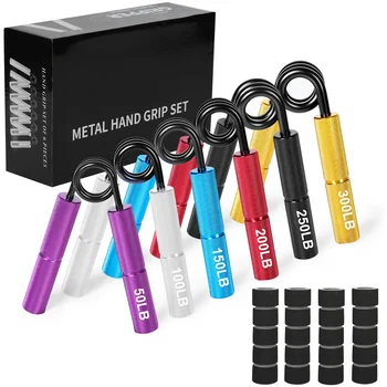 金属ハンドグリッパー 50LB-350LB 強化指エクササイザー握力筋肉アームトレーナー回復手首ジム機器