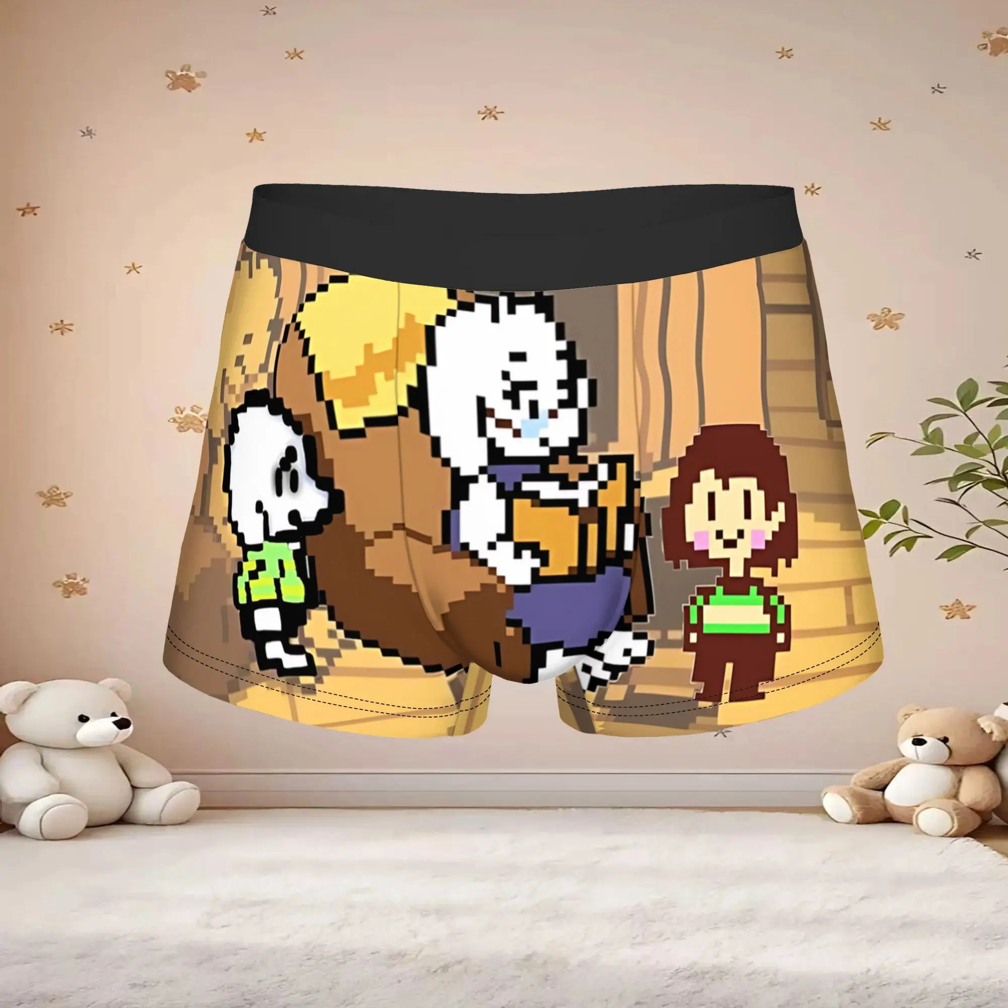 1pc Popular Undertale Anime Pattern boxers Game Lover Novelty Panties Men's Underwear Comfortable Shorts Boxer Briefs