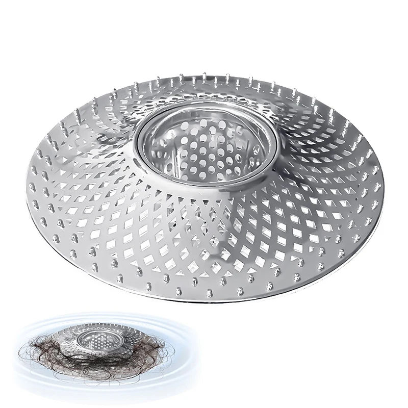 

Detachable Drain Hair Catcher Catch Hair Alloy Shower Drain Hair Stopper Bathroom Sink Strainer Tub Drain Protector