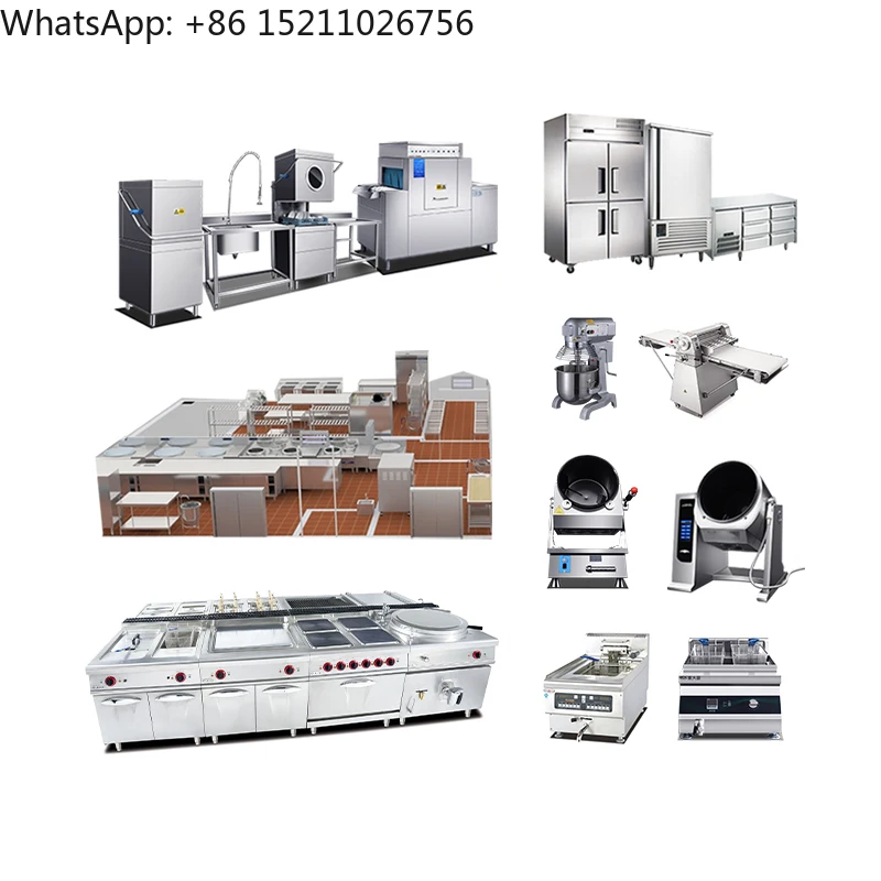 Restaurante Hotel Equipo Equipo de cocina comercial Suministros Fabricación Remolque de alimentos con equipo de cocina completo China