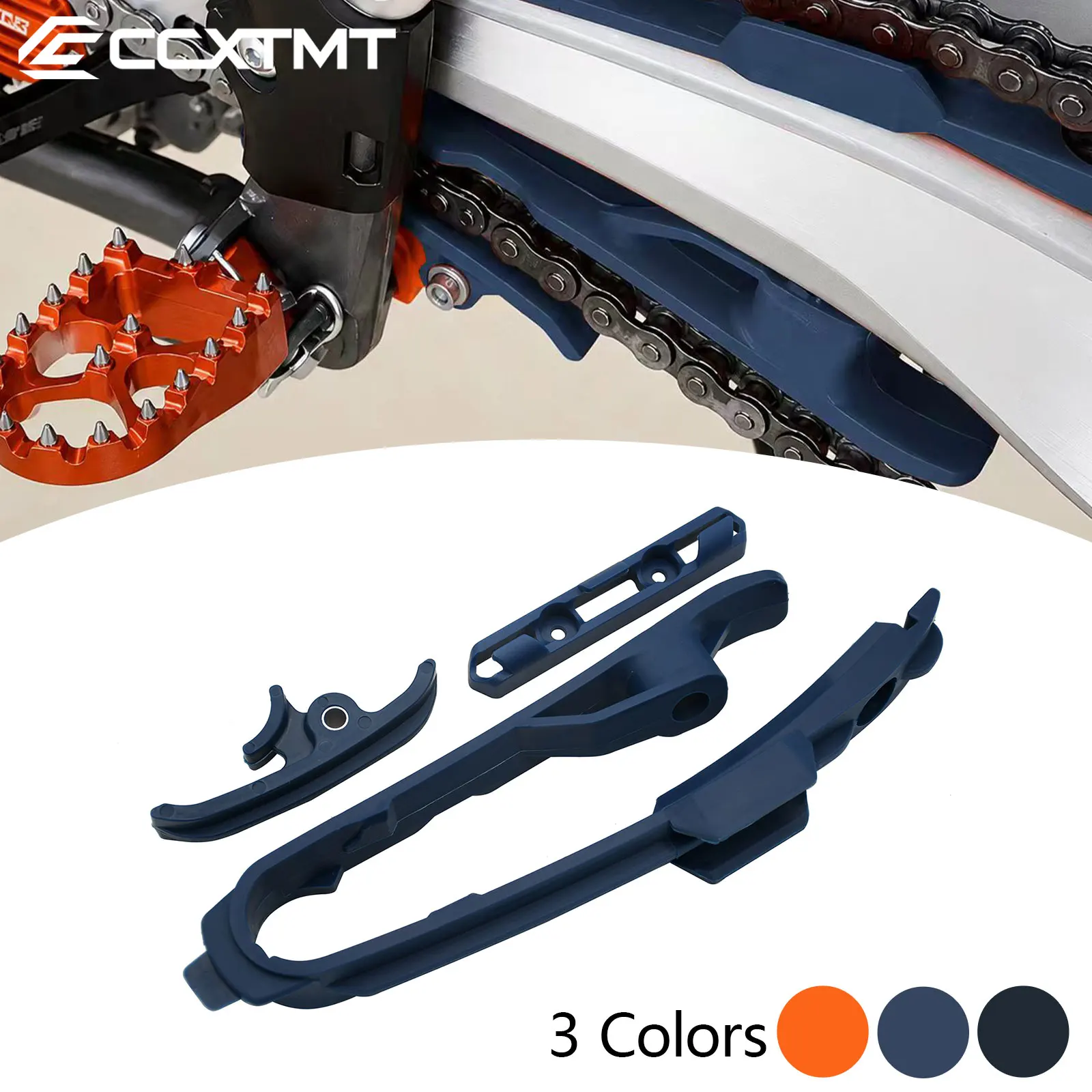 Motorrad-Schwingenkettenführungskit Kettenführung Bremsschlauchklemme für KTM XSF450 SXF250 Factory Edition 450SMR SXF350 690ENDURO