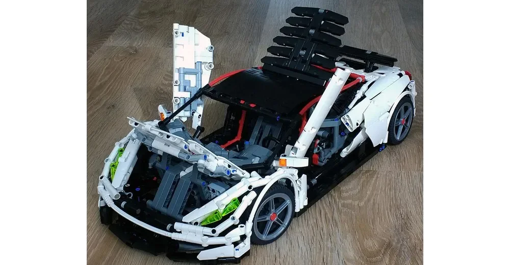 2961 قطعة Moc التقنية سباق السيارات Ultimatum GTR V10 سيارة بناء نموذج كتل الإبداعية تجميع الطوب لعب الاطفال الحاضر