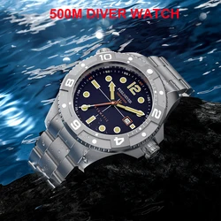 Sports Automatic Watch Men 500M Diver Watch Luxury Mechanical Wristwatches 47mm Super Luminous Sapphire Crystal Clocks FEELNEVER