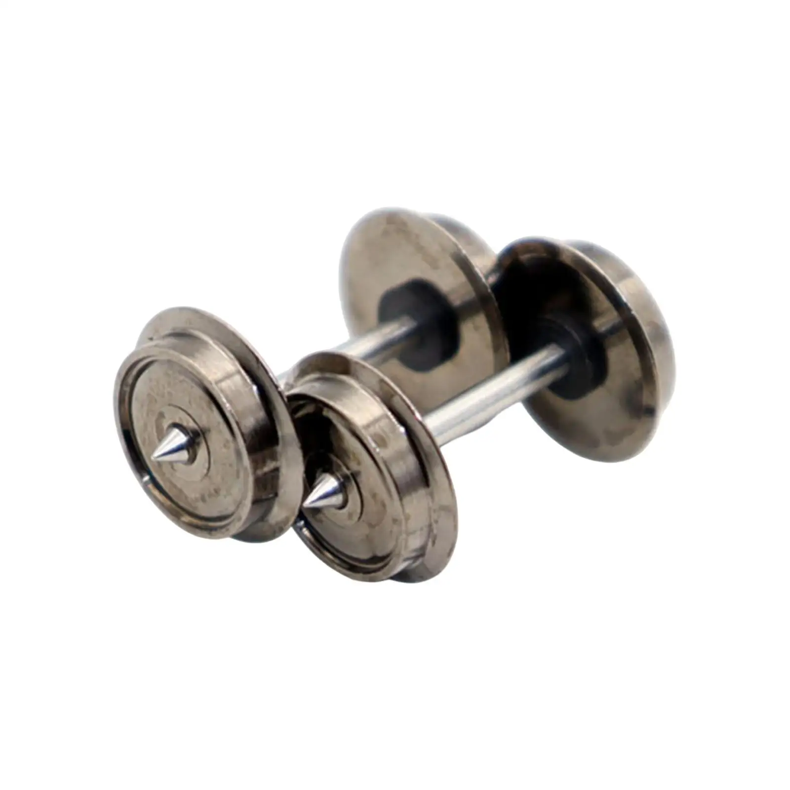

2x Metal DC Wheels Spare Part Hobby Train Accessory for 1:87 DIY