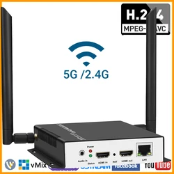 MPEG4 H.264 HDMI Video Audio to RTSP RTMP HTTP M3U8 Streaming Encoder 1080P 1080I H.265 HD Video to IP Stream Encoder IPTV WIFI