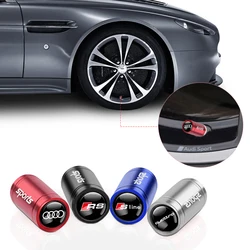 3D Metal Stying Car Wheel Tire Valve Caps Covers Wheel Stem Air Valve Caps For Audi A3 8P 8L 8V A4 B8 A6 C6 C7 S5 Q5 Q3 TT A1 Q7