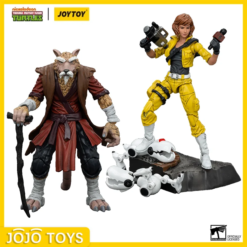 

[Пред заказ] Фигурки героев 1/18 JOYTOY TMNT Splinter April O'Neil Аниме Фигурки Подвижная модель Коллекция игрушек Подарки